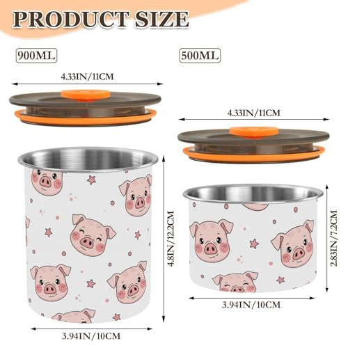 Contenedor de Café Hermético de Acero Inoxidable 900 ml miniatura 2