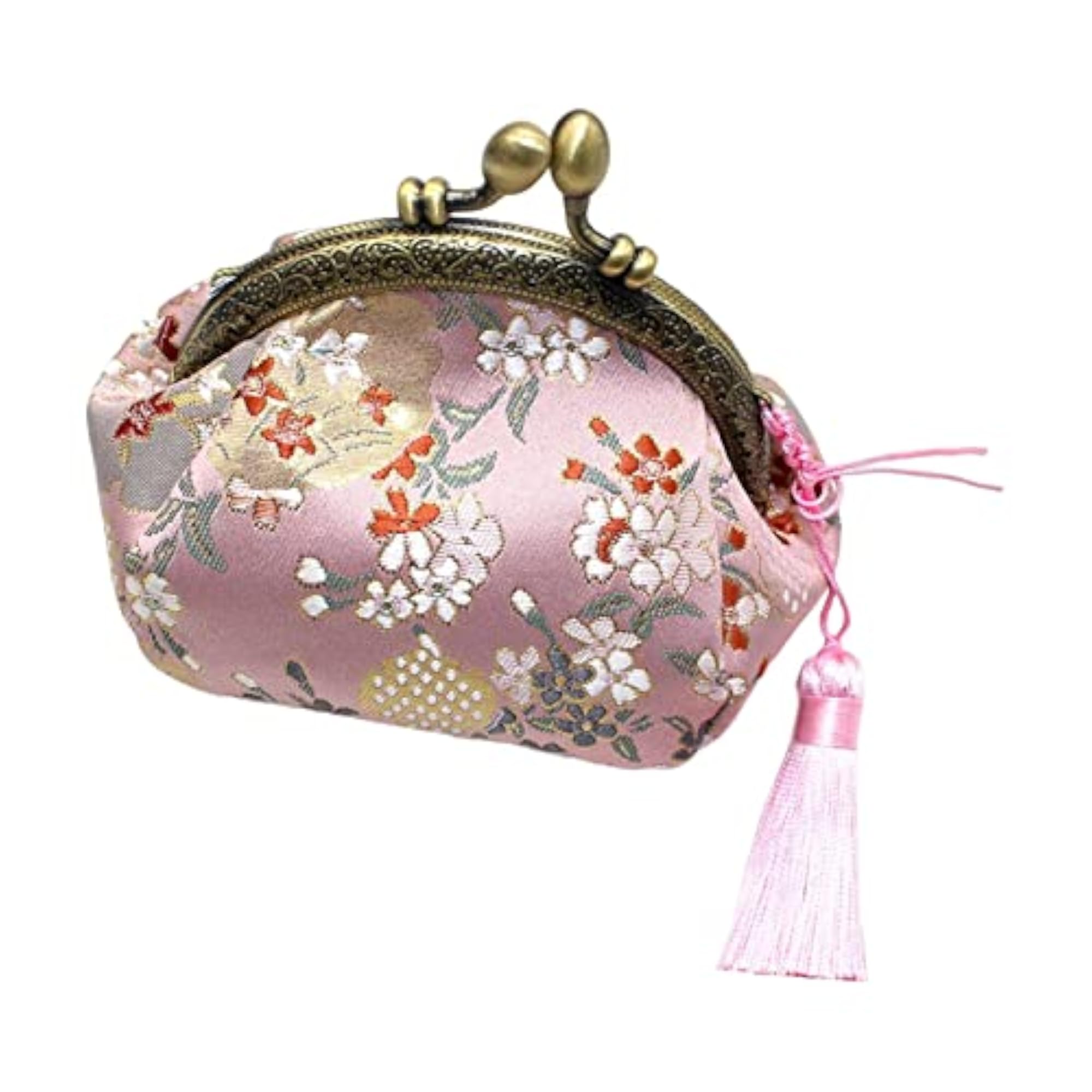 6x Women's Buckle Coin Purses, Floral Design