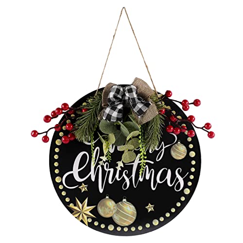 Merry Christmas Wreath Door Sign Decorations Christmas Sign for...