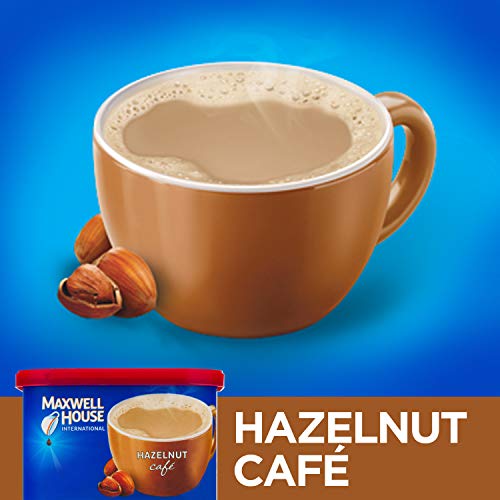Maxwell House International Cafe Hazelnut Instant Coffee (9 oz Canisters, Pack of 4)