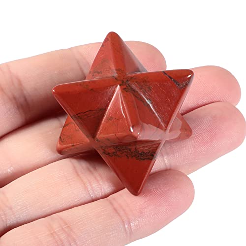 Loveliome Natural Red Jasper Merkaba...
