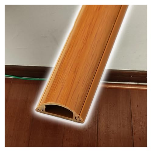 ZJKXJH Canaleta Cubre Cables de PVC Autoadhesivo. Oculta Los Cables Expuestos para Evitar Tropiezos. Fácil de Instalar. Gestión de Cables(Model D,L-1.5m/4.9ft)