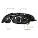 Auto Dynasty Headlights Assembly Compatible with 1992 1993 1994 1995 Honda Civic Coupe Hatchback, Driver and Passenger Side Halogen Headlamps Replacement, Black Housing Amber Corner