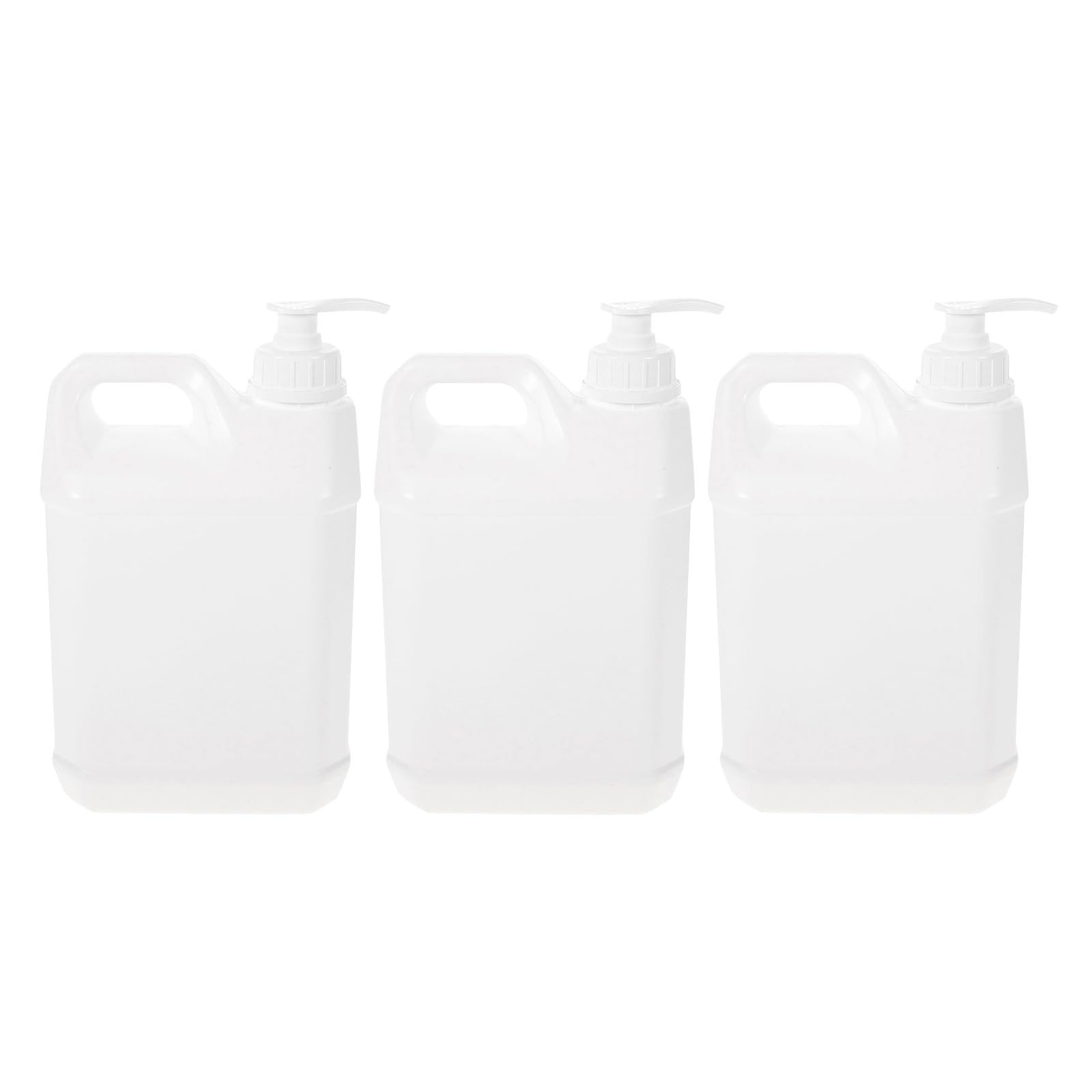 Mobestech Botella de Loción Bomba, Plástico Blanco, Pack de 3 Unidades