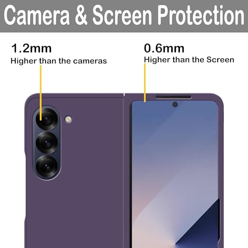 Image of amazon basics Hard Case Cover for Samsung Galaxy Z Fold 6 (Purple)