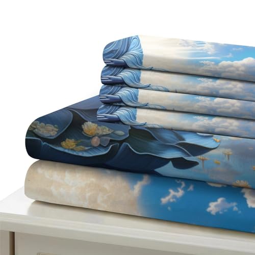 Housse de couette Bouddha avec fermeture éclair invisible en microfibre douce - 6