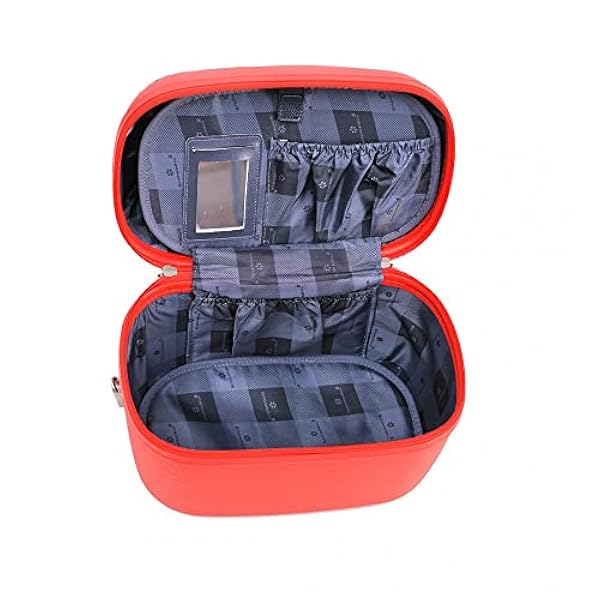 SNOWBALL - Vanity Case SNOWBALL Dublin 34 X 24 cm ABS - presentidé för kvinnor röd - röd, tyg, röd, unik, Röd, Unique