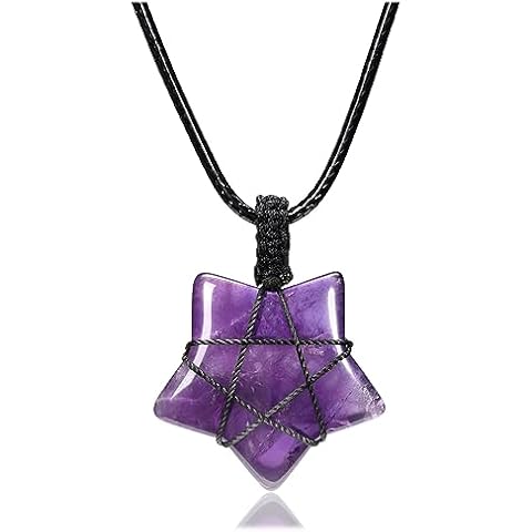 CrystalTears Adjustable Amethyst Star Necklace Cover
