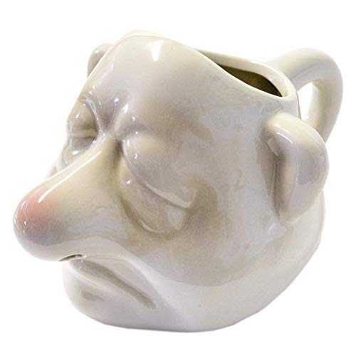 Tasse de diviseur de nez blanc jaune en céramique, séparateur de jaune d'oeuf, séparateur drôle d'œuf, séparateur blanc d'œuf drôle, outil de filtre de...