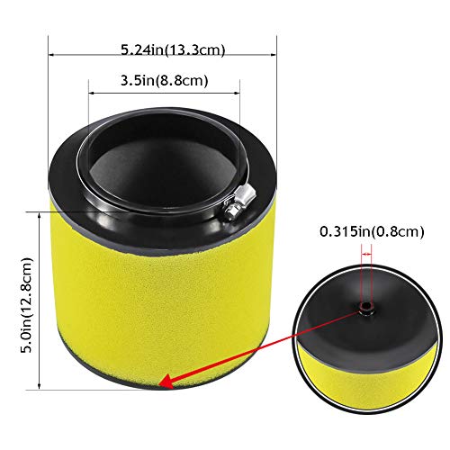Image of Air Filter Foreman 500 17254-HN1-000 for Honda Foreman 500 Rubicon 500 TRX500F TRX500FA TRX500FM Rancher 420 TRX420 TRX420FA1 Rincon 650 TRX650FA Sportrax 400 TRX400EX TRX400X