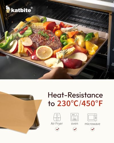 Image of Katbite 265Pcs 10x15 inches Parchment Paper Sheets, Heavy Duty Unbleached Baking Paper, Pre-cut and Oil Proof Perfect for Steaming Cooking Bread Cake & Wrapping Foods [Extra Strong Series]