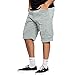 Dirxi Men's Summer Casual Shorts Blue Solid Color Loose Fashion Work Pants Whit Multiple Pockets Simple Classic Hawaii Beach Shorts Muscle Fitness Sweatpants L