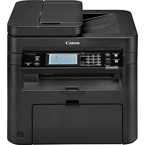 Canon imageCLASS MF236n All-in-One Wired Monochrome Laser Printer for Home Office, Black - Print Scan Copy Fax - 24 ppm, 600 x 600 dpi, 256MB Memory, 35-Sheet ADF, 250-sheet Capacity, Ethernet