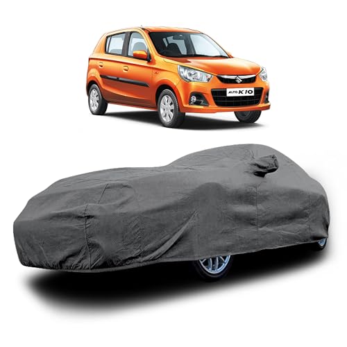 Image of Heavy-Duty Car Cover for Compatible with Maruti Alto K10 (2014 to 2025 All Models) Deluxe Car Protection Cover - Waterproof & UV-Resistant All-Season Exterior Protection