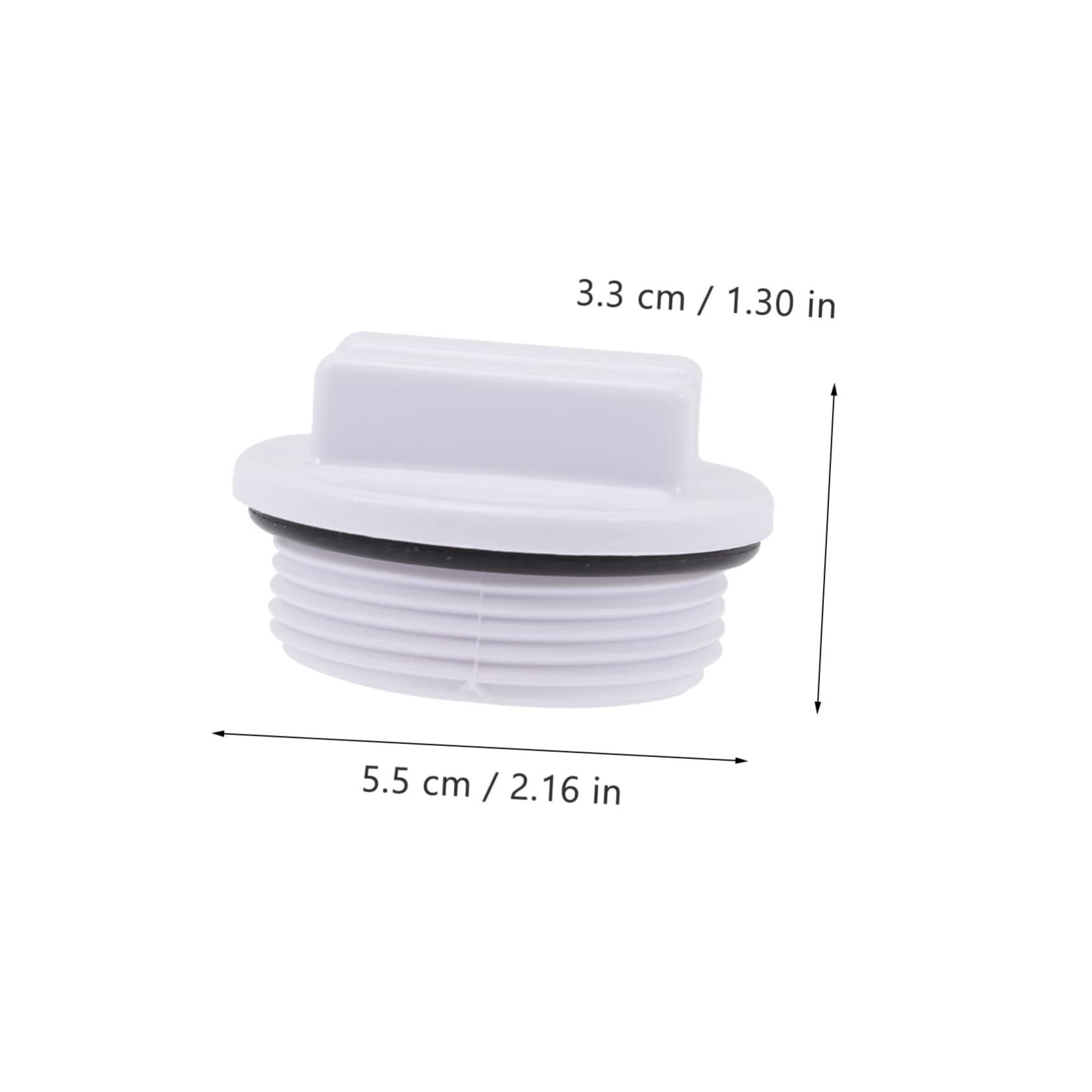 Toddmomy 18pièces Bouchons De Retour Filetés pour Piscine Bouchons Hivernage Étanches pour Évacuation Accessoires De Drainage pour Filtre à Piscine