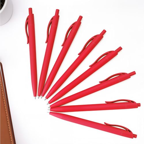 XWLDOLMI Ballpoint Pens Black, 1mm Soft Rubber Tip Pens for Journaling & Bible Study, Smooth Writing Pens Bulk, Perfect Teacher Gifts Kids Gifts（red-16pcs） — view 2