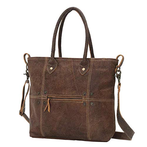 Genuine Leather Crossbody Bag with Contrast Stitching and Pocket3