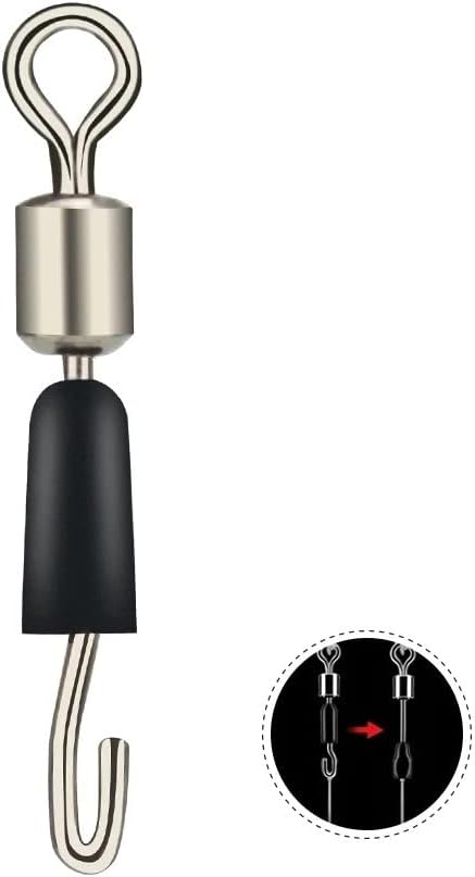 Quick change hook length swivel connector.10,20 or 30 Pack
