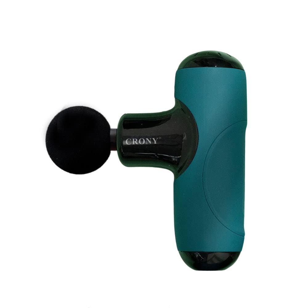 CRONY Q1 Mini Muscle massager gun handheld cordless portable full body muscle relaxation massage gun with Brushless Motor (GREEN)