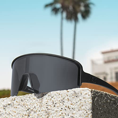 Image of MAXJULI Polarized Sunglasses for Men Women, Windproof Outdoor Sports Cycling Running UV400 Protection Sun Glasses 8121