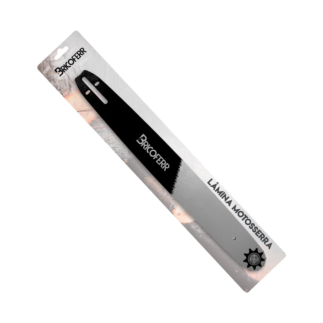 Lame tronçonneuse 30,5 cm BRICOFERR guide chaîne premium acier pour bûcheron