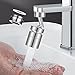 Produktbild Universal Spritzfilter Wasserhahn, 720 Grad schwenkbarer Wasserhahn Aufsatz, Wasserhahn Filter für 22mm Innengewinde und 24mm Außengewinde küche Badezimmer Wasserhahn Luftsprudler.