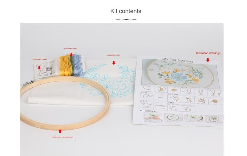 Kit broderie Noël débutant pour apprendre le point de croix