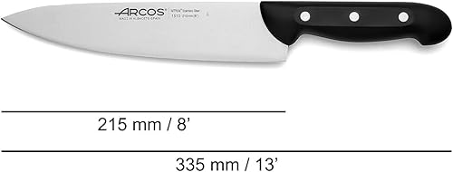 Miniatura 8 de ARCOS Juego de 5 cuchillos de acero inoxidable nitrum. Cuchillo de cocina profesional para pelar frutas y verduras.Mango ergonómico POM de