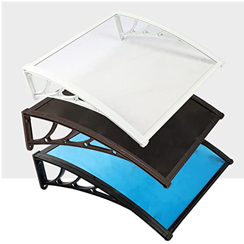 Toldo marquesina transparente de policarbonato para porche y puerta 8