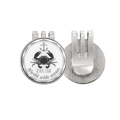 Marqueur de balle de golf magnétique émail accessoire sport motif crabe
