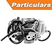 Bear Tracker 250 Carburetor Compatible for Yamaha YFM250X YFM 250X ATV Carb 1999 2000 2001 200 2003 2004.Replace#4XE-14140-13-00(with Intake Manifold & Fuel Tank Petcock)