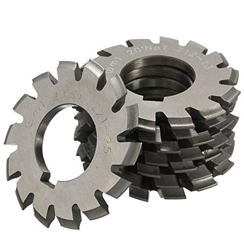 Module 1 PA20 Degrees Bore 22mm #1-8 HSS Involute Gear Milling Cutter High Speed Steel Gear Milling Cutter Gear Cutting Tools - (Color: 2)