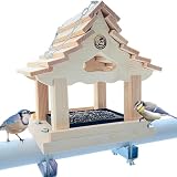 STAFECO Vogelfutterhaus Vogelhaus für Balkon wetterfest...