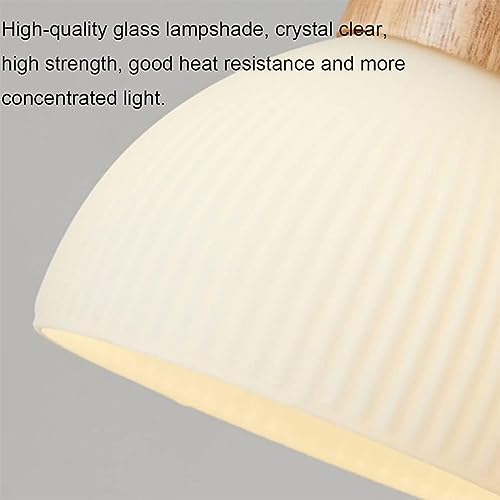Lustre en verre suspendu 3 têtes style japonais design haut de gamme
