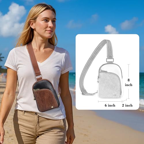 Image of INICAT Small Travel Purse,Anti Theft Crossbody Bag for Women | RFID Blocking, 8 Card Slots,Secure Back Zipper Pocket,Sling Style