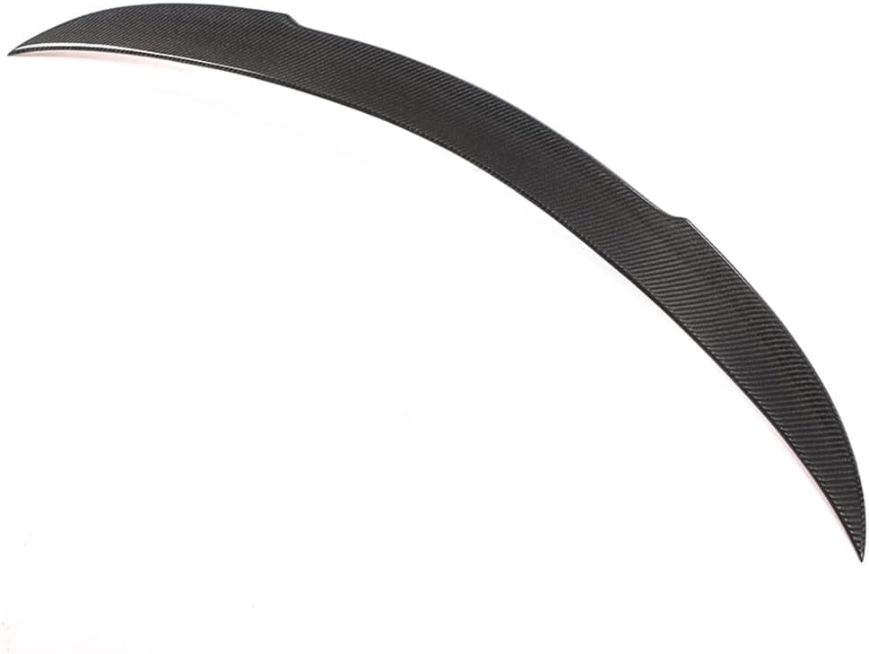 Compatible with 2015-2020 Mercedes-Benz C-Class W205 4 DoorFD Style Real Carbon Fiber CF Rear Trunk Spoiler Wing Black