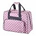 Produktbild Phönix Taschen für Nähmaschinen 45x21x37cm und Overlockmaschinen 39x32x36cm (Polka Dots Rosa, Nähmaschinentasche)