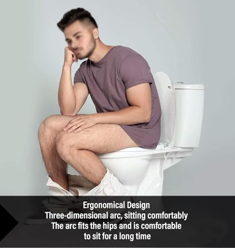 Abattant WC carré antibactérien robuste dimensions standards 37 x 47 cm - 7