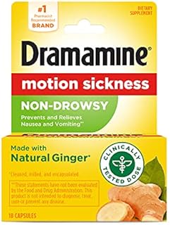 Dramamine Motion Sickness Non-Drowsy, 18 Count (Pack of 1)
