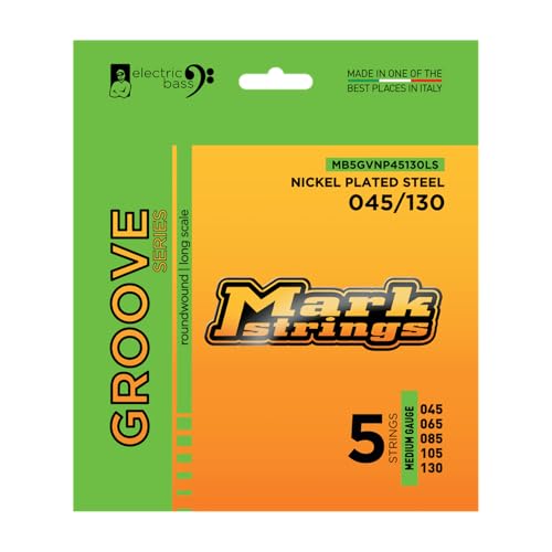 Cordes basse Markbass Groove 45/130 pour éliminer les graves mous en 5 cordes