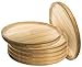 PCMOVILES 6 Platos De Madera Para Pulpo y Entrantes de 16 Ø diametro para tablas de queso pates....