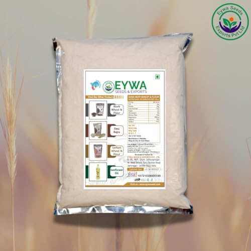 Image of Eywa Seeds & Exports Pvt Ltd Organic Sonamoti Wheat /Pagambari Wheat Flour (10 Kg) For Eating And Cooking|Sonamoti Golden Daane Wheat|Produce Of India From Organic Farms