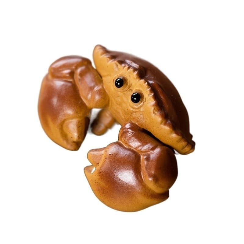 Ornement de bureau crabe en argile chinoise pour sublimer votre thé
