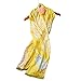 Yuhanstore 100% Mulberry Silk Luxury Long Scarf 67â€ X 21â€, Womenâ€™s Large Fashion Designer Shawls-With Gift Packed (Flower)