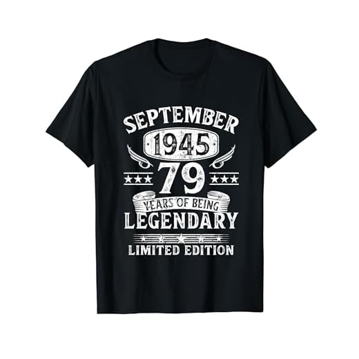 Vintage Regalo 79 Años Cumpleaños Hombre Septiembre 1945 Camiseta