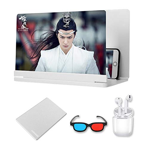 DevileLover Ampliador de Pantalla Zoom de 3 a 4 Veces 3D 24 Pulgadas Amplificador Universal de Pantalla del Teléfono Móvil HD Luz Anti-Azul Proteger los Ojos Lupa de Pantalla de teléfono Cover