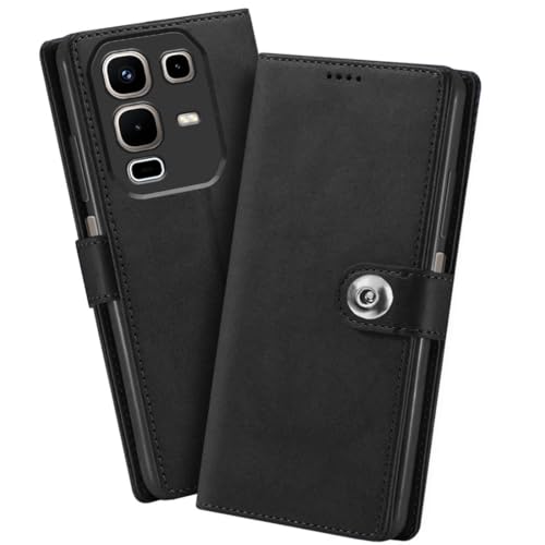 Fashionury PU Leather Flip Cover for Infinix Note 50s 5G Black - Image 3