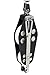 Schaefer 5 Series Fiddle Block with Becket, Aluminum Cheeks and Delrin Plain Bearing Sheave