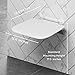 AUTUMN LANE Folding Shower Seat Wall Mounted – Secure Fold Down Shower Bench, 350lbs Capacity, Space-Saving & Easy to Clean, Satin Nickel