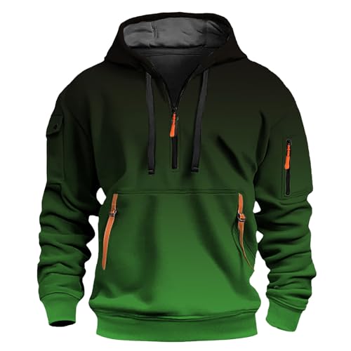 Sudadera sin mangas hombre con estampado 3D flores dinámicas verde 3